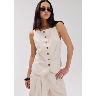 HARPER & YVE Rey Gilet Ecru