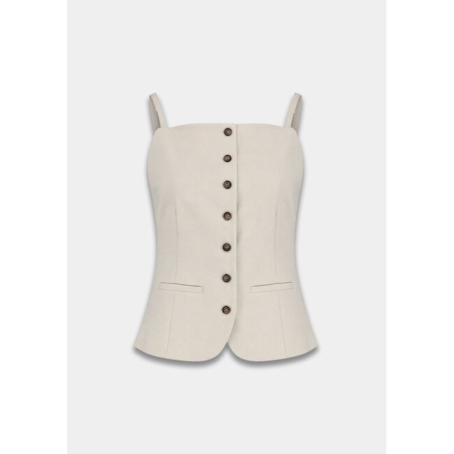 HARPER & YVE Rey Gilet Ecru