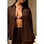 THE LOLA CLUB Guilia Blouse Chocolate
