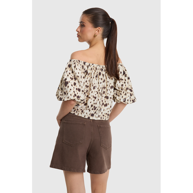 ALIX THE LABEL Woven Animal Balloon Top
