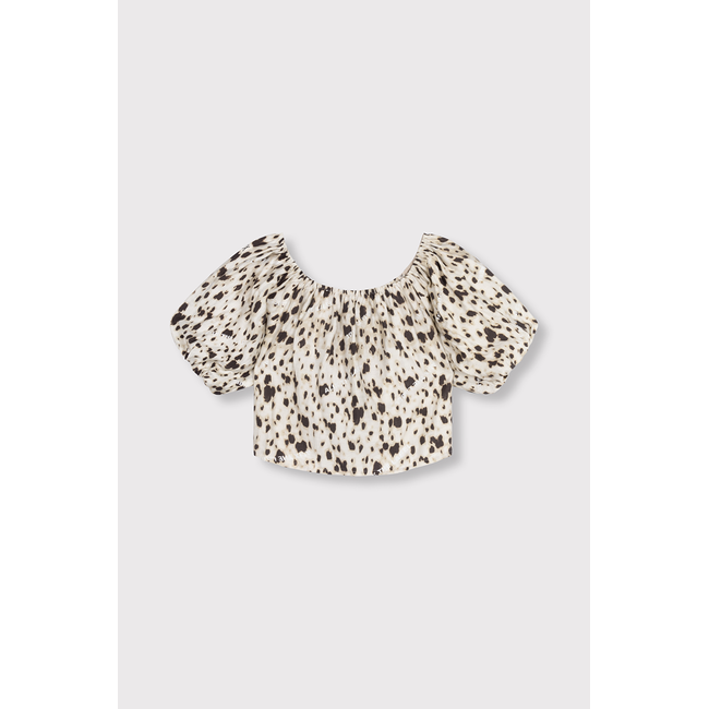 ALIX THE LABEL Woven Animal Balloon Top