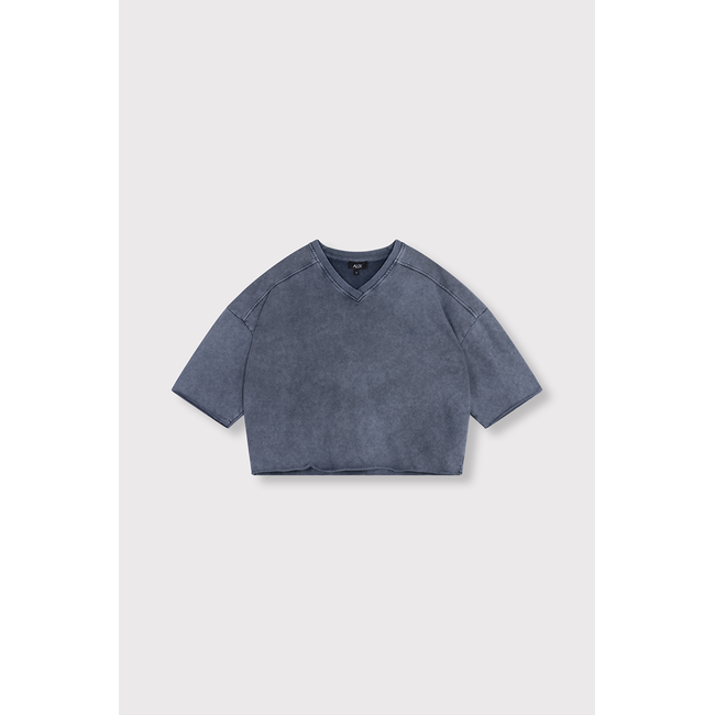 ALIX THE LABEL Cut Seam Sweat Shirt Navy