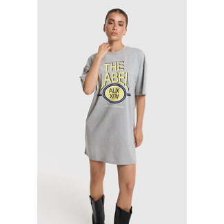 ALIX THE LABEL The Label Shirt Dress Soft Grey Melange