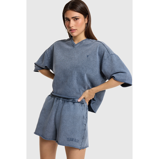 ALIX THE LABEL Knitted Team Alix Sweat Shorts Navy