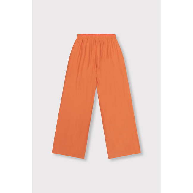 ALIX THE LABEL Woven Irregular Wide Leg Pants Soft Orange