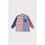ALIX THE LABEL Woven Check Mix Blouse