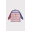 ALIX THE LABEL Woven Check Mix Blouse