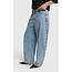 ALIX THE LABEL Studded Barrel Denim Pants Light Blue Denim