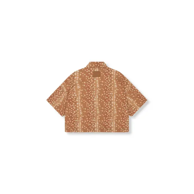 REFINED DEPARTMENT Cropped Blouse Bambi Print Adeline