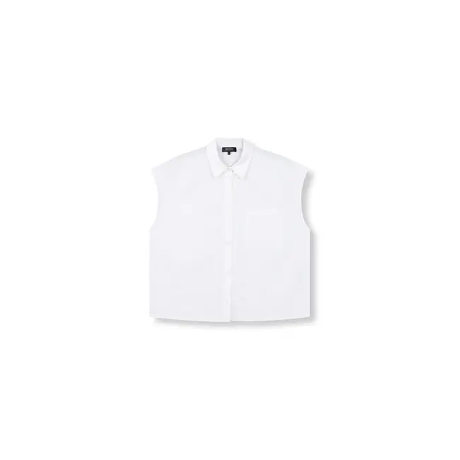 REFINED DEPARTMENT Poplin Blouse Raffy White