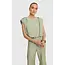REFINED DEPARTMENT Flowy Croppped Blouse Liv Army