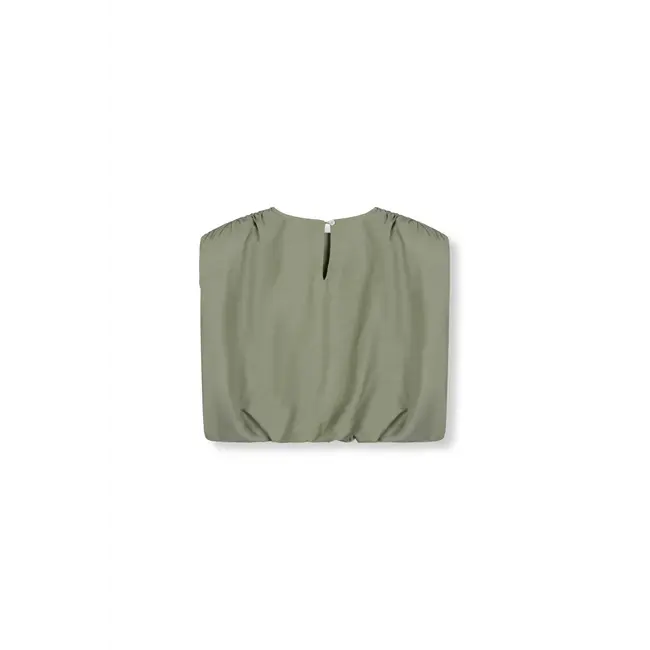 REFINED DEPARTMENT Flowy Croppped Blouse Liv Army