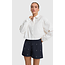 ALIX THE LABEL Woven Cropped Blouse Soft White