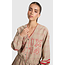ALIX THE LABEL Woven Sporty Check Bomber Sand