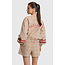 ALIX THE LABEL Woven Sporty Check Bomber Sand