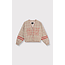 ALIX THE LABEL Woven Sporty Check Bomber Sand