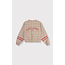 ALIX THE LABEL Woven Sporty Check Bomber Sand