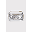 ALIX THE LABEL Ladies Woven Silver Bag