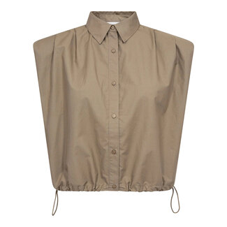 CO'COUTURE ophelia Pleat Shirt Mink