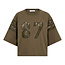 CO'COUTURE Ely Lace Tee Sweat Army