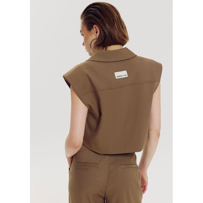 HARPER & YVE Esmee Gilet Muted Moss