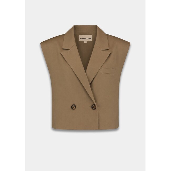 HARPER & YVE Esmee Gilet Muted Moss