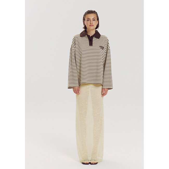 HARPER & YVE Pollie Sweater Hot Fudge Stripe