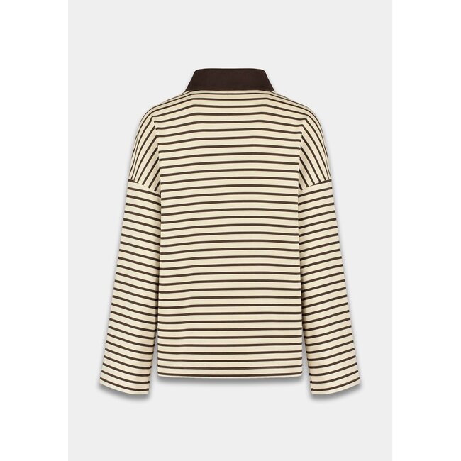HARPER & YVE Pollie Sweater Hot Fudge Stripe