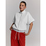 REFINED DEPARTMENT Short Sleeve Cardigan Leona Grey Melange