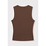 REFINED DEPARTMENT Knitted Tanktop With Studs Bente Choco Brown