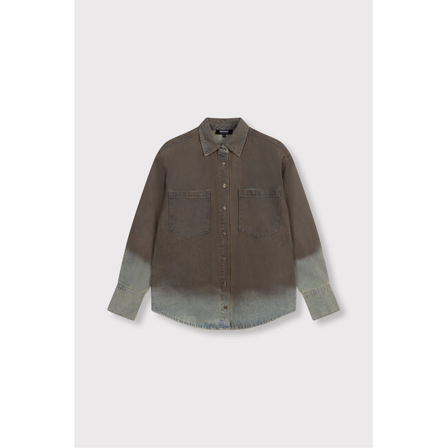 REFINED DEPARTMENT Washed Denim Blouse Naro