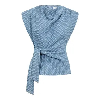 CO'COUTURE Anto Denim pleat Top
