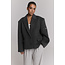 ALIX THE LABEL Short Hairy Coat Antracite Melange