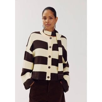 HARPER & YVE Indy Vest Hot Fudge Stripe