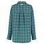 HARPER & YVE Jella Blouse Teal Blue Check