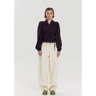 HARPER & YVE Debby Blouse Hot Fudge