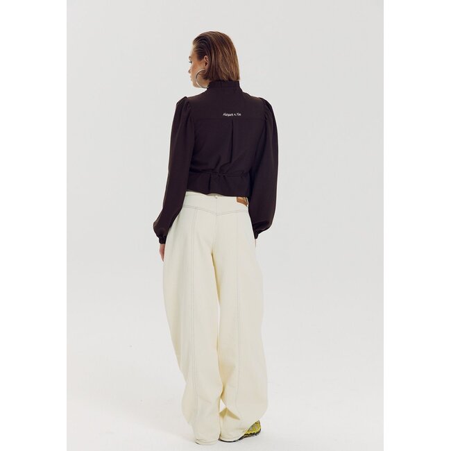 HARPER & YVE Debby Blouse Hot Fudge