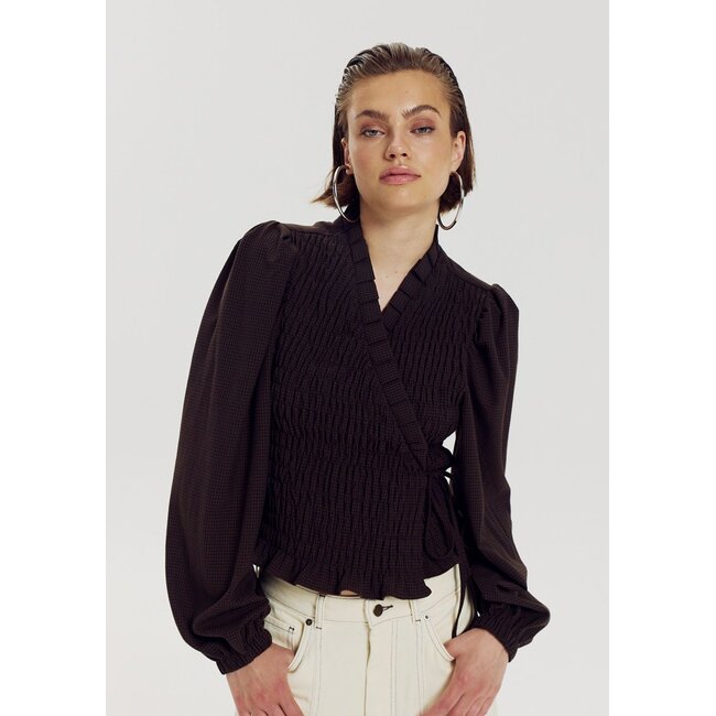 HARPER & YVE Debby Blouse Hot Fudge