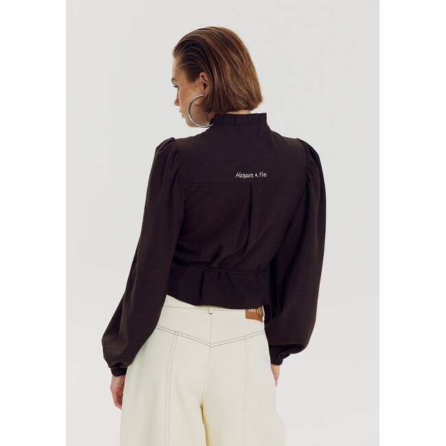 HARPER & YVE Debby Blouse Hot Fudge