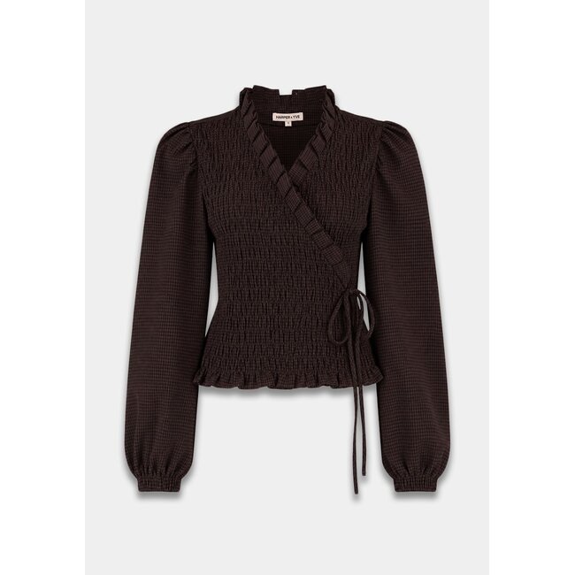 HARPER & YVE Debby Blouse Hot Fudge