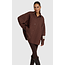 ALIX THE LABEL Woven Pleated Blouse Warm Brown