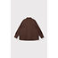 ALIX THE LABEL Woven Pleated Blouse Warm Brown