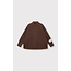 ALIX THE LABEL Woven Pleated Blouse Warm Brown