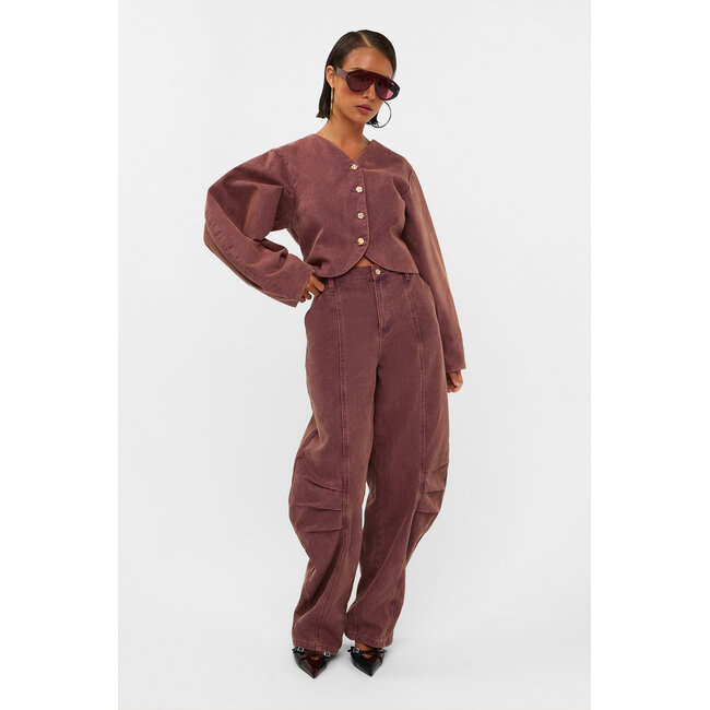 STUDIO AMAYA Rift Pants Bordeaux