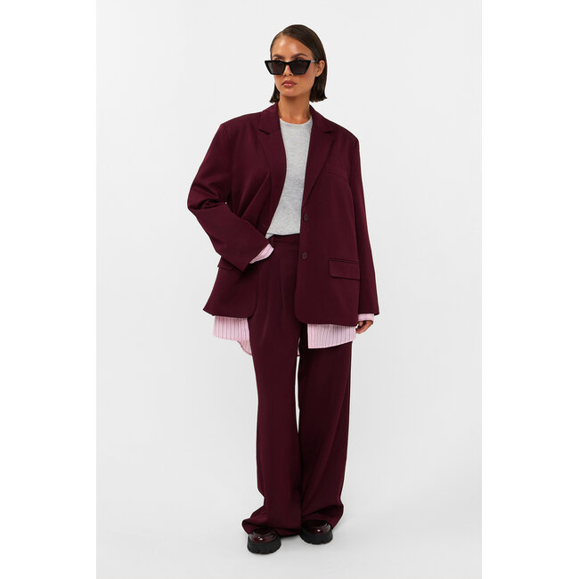 STUDIO AMAYA Haven Blazer Bordeaux