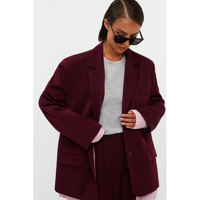 STUDIO AMAYA Haven Blazer Bordeaux
