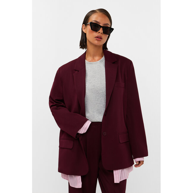 STUDIO AMAYA Haven Blazer Bordeaux