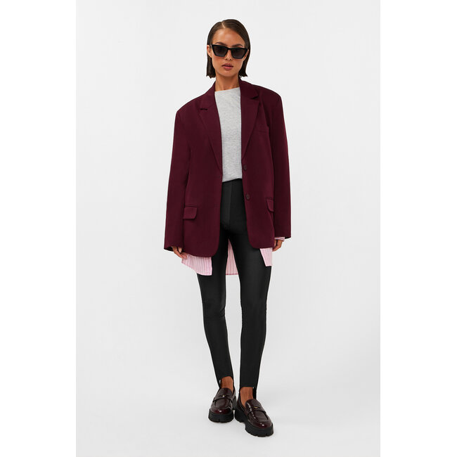 STUDIO AMAYA Haven Blazer Bordeaux