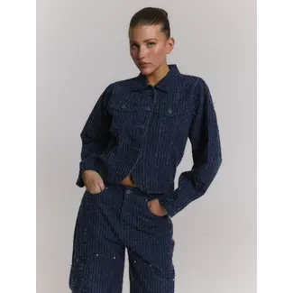 REFINED DEPARTMENT Structure Denim Jacket Ayla Denim Blue