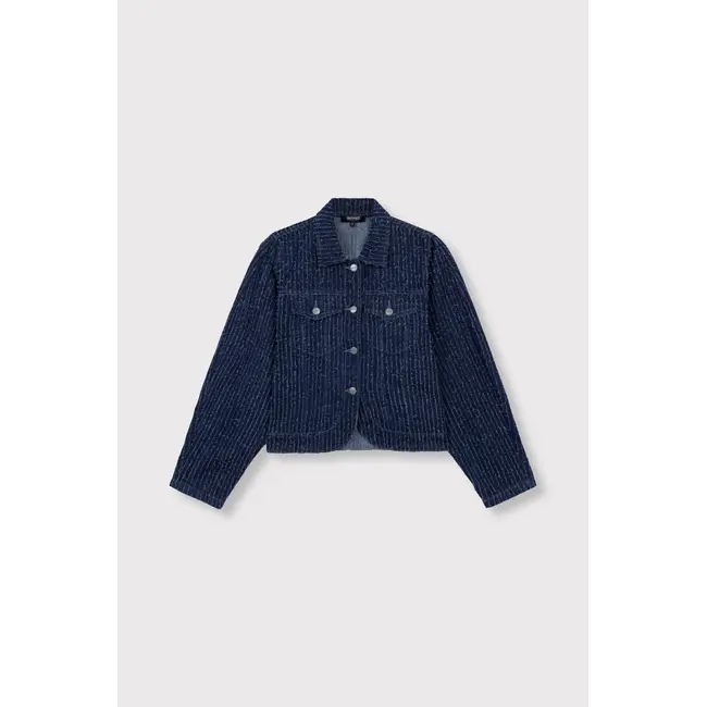 REFINED DEPARTMENT Structure Denim Jacket Ayla Denim Blue